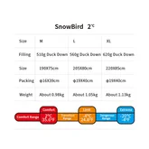 Спальник з натуральним пухом Naturehike Snowbird NH20YD001,p-р L, коричневий 560 г — Photo 27