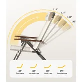 Крісло складане з регульованим нахилом Naturehike CNK2550JJ012, вуглецева сталь, чорний — Photo 10