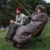 Спальник з капюшоном Naturehike U150 NH20MSD07, (11°C), правий, коричневий — Photo 7