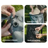 Гермомішок-насос універсальний для надування матраців та подушок Naturehike, сірий — Photo 10