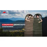 Спальник з капюшоном Naturehike U350S NH20MSD07, (-3°C), правий, коричневий — Photo 18