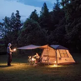 Намет з навісом Naturehike Village CNK2300ZP021, коричневий великий — Photo 19