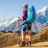 Трекінгова палиця Naturehike ST07 NH18D010-Z, 115-135 см, блакитна — Photo 9