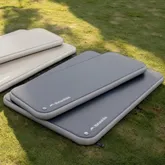 Матрас кемпинговый надувной одноместный Naturehike CNK2550WS039, 192x70x10 см, серый с ручным насосом — Photo 3