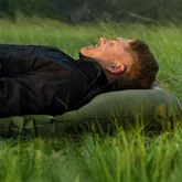 Матрац туристичний надувний одномісний Naturehike CNK2550WS019, 200x60x9.5 см, зелений, прямокутний із вбудованою помпою — Photo 5