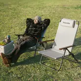 Крісло складане з регульованим нахилом Naturehike CNK2550JJ012, вуглецева сталь, бежевий — Photo 15