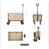 Складаний легкий кемпінговий візочок Naturehike CNK2350JJ012, 50 л, чорний — Photo 8