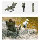 Крісло-шезлонг складане Naturehike CNK2550JJ023 Nightfall T05, сталь, хакі — Photo 32