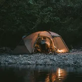 Намет двомісний з великим тамбуром та навісом Naturehike Shandi CNK2300ZP017, сірий — Photo 12