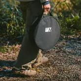 Настільна кругла піч із решіткою гриль та сковорідкою Naturehike CNK2550CF010, 36*32.6*12 см, хромоване залізо — Photo 21