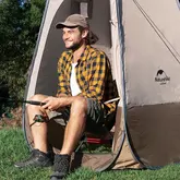 Намет-душ Naturehike Utility Tent 210T polyester NH17Z002-P, коричневий — Photo 17