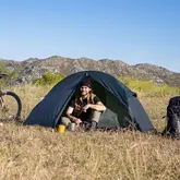 Намет надлегкий одномісний з футпринтом Naturehike Cycling 1 NH18A095-D, 210T, темний синій — Photo 5