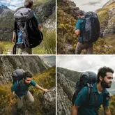 Рюкзак туристичний Naturehike Rock NH20BB113, 40L + 5L, чорний — Photo 9