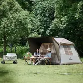 Намет з навісом Naturehike Village CNK2300ZP021, коричневий великий — Photo 13