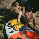 Рюкзак водонепроникний Naturehike CNK2300BS017, 25 л, темно-зелений — Photo 12