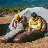 Спальник з натуральним пухом Naturehike Snowbird CNK2550WS014, p-р L, коричневий 400 г — Photo 15