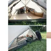 Килимок самонадувний з подушкою Naturehike NH15Q002-D, 25мм, бежевий — Photo 15