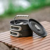 Набір посуду (2 каструлі, чайник, сковорідка) Naturehike CNK2450CF010, алюміній — Photo 17