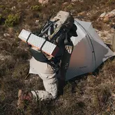 Рюкзак туристичний Naturehike NH70B070-B, 70 л + 5 л, світло-коричневий — Photo 12