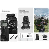 Рюкзак туристичний Naturehike Helium CNK2450XB014, 70 л, чорний, M — Photo 28