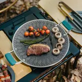 Сковорода з нержавіючої сталі з силіконовими ручками Naturehike CNK2550CF011, 34 х 34 см — Photo 11