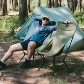 Стілець складаний ультралегкий Naturehike CNK2550JJ013 Yamami YL01, розмір L, алюміній, чорний — Photo 23