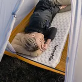 Матрац туристичний надувний одномісний Naturehike CNK2300DZ013, 185x55x3.5 см, світло-сірий, овальний — Photo 3