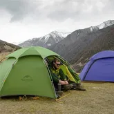 Намет двомісний зі сферичним куполом Naturehike Cloud Peak 2 NH17K240-Y 20D, темно-зелений — Photo 7