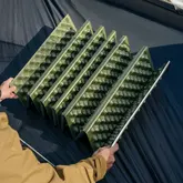 Коврик туристический складной одноместный IXPE Naturehike CNK2650WS010 с алюминиевой пленкой, 185x56x2.3 см, зеленый — Photo 11