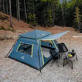 Намет чотиримісний швидкорозкладний Naturehike Cape Lite CNK2650WS022, блакитний — Photo 12