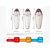 Спальник з натуральним пухом Naturehike Snowbird CNK2550WS014, p-р L, коричневий 400 г — Photo 21