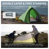 Намет надлегкий двомісний Naturehike Cloud Up Pro CNK2350WS020, темно-зелений — Photo 8