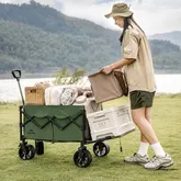 Візок туристичний складаний Naturehike Light CNK2350JJ012, 70+50 л, зелений — Photo 9
