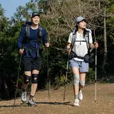Бандаж на коліно туристичний полегшений Naturehike Qingyue CNK2650DS015, S–M, чорний — Photo 7