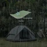 Намет чотиримісний автоматичний Naturehike NH21ZP008, темно-зелений — Photo 16