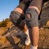 Бандаж на коліно туристичний з пружинною підтримкою Naturehike Qingyue CNK2650DS010, сірий — Photo 10