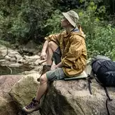 Сидушка туристична складана XPE Naturehike NH20PJ025, 15 мм, хакі з чохлом для походів та кемпінгу — Photo 11