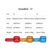 Спальник з натуральним пухом Naturehike Snowbird NH20YD001, p-р L, коричневий 720 г — Photo 26