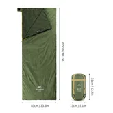 Спальний мішок Naturehike LW180 Mini NH21MSD04, лівий, XL, темно-зелений — Photo 12