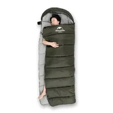 Спальник з капюшоном Naturehike U350 NH20MSD07, (1°c), правий, зелений — Photo 18