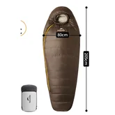 Спальник з натуральним пухом Naturehike Snowbird CNK2550WS014, p-р L, темно-коричневий 400 г — Photo 18
