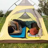 Килимок туристичний складаний одномісний IXPE Naturehike Thickened NH20FCD07 кемпінговий з алюмінієвою плівкою, 187x56x2,5 см, жовтий — Photo 17