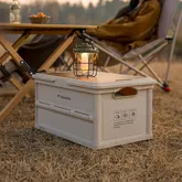 Складной контейнер для хранения с ручкой Naturehike Lingyue R CNK2550XB017, 25 л, светло-бежево-серый — Photo 17