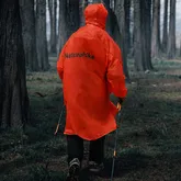 Дождевик-пончо легкий с рукавами Naturehike CNK2620FS011, L, оранжево-красный — Photo 6
