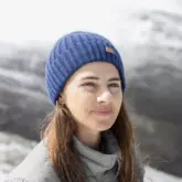Шапка з підворотом Naturehike NH21FS552, синя — Photo 11