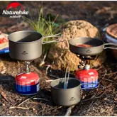 Каструля титанова зі складною ручкою 1300 мл Naturehike NH18T202-B — Photo 11