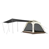 Намет тримісний автоматичний із тентом Naturehike Ango CNK2550WS010, S, коричневий — Photo 13