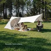 Намет тримісний з тентом Naturehike Kabi Quick-Set CNK2650WS020, коричневий — Photo 9
