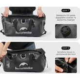 Водонепроницаемая дорожная сумка Naturehike CNK2450XB015, 90 л, черная — Photo 8