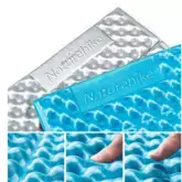 Килимок туристичний складаний одномісний IXPE Naturehike Thickened NH20FCD07 кемпінговий з алюмінієвою плівкою, 187x56x2,5 см, жовтий — Photo 14